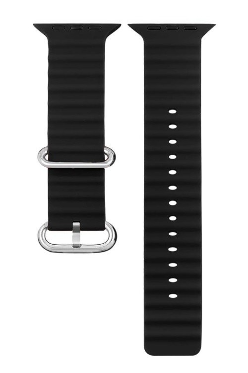 Siyah Silikon 44 mm Saat Kordonu FSWSK244-S