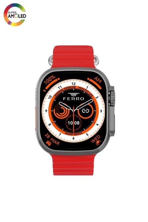 Bordo Silikon Kordon Akıllı Kol Saati FSW1116-GR